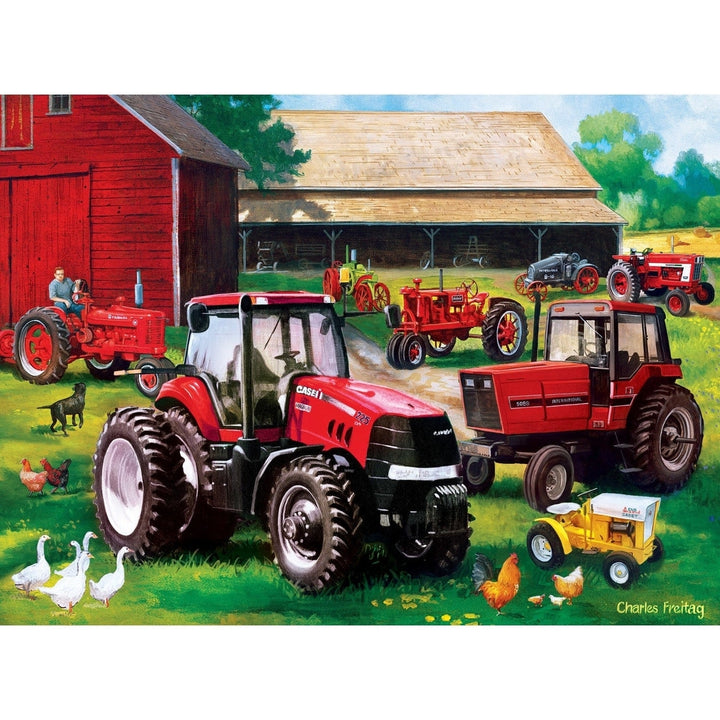 Farmall 4-Pack 500 Piece Jigsaw Puzzles Eco-Friendly Tractor Farm Scenes Image 4