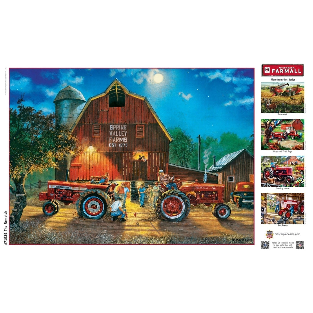 Farmall Jigsaw Puzzle 1000 Piece International Harvester 856 Tug-of-War 19.25"x26.75" Image 4