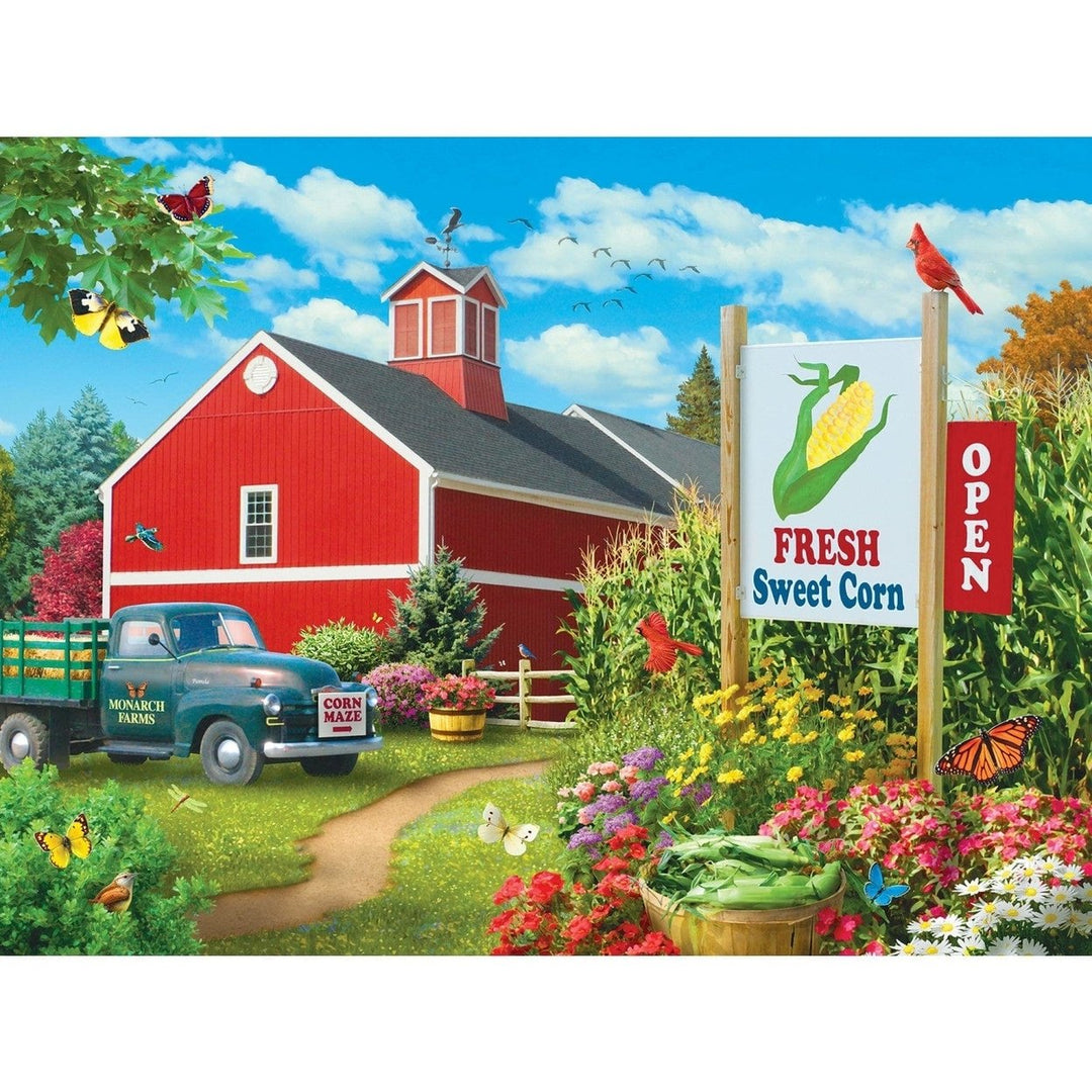 Farmers Market Country Heaven 750 Piece Jigsaw Puzzle 18x24 Eco-Friendly Chipboard Image 2