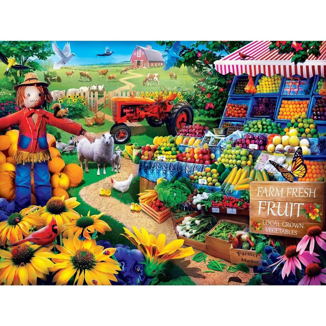 MasterPieces 750 Piece Jigsaw Puzzle Farmers Market Fresh Farm Fruit 18x24 Inch Image 2