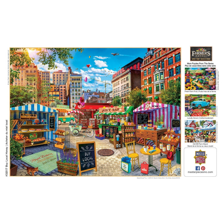 MasterPieces Farmers Market Local Honey 750 Piece Jigsaw Puzzle 18x24 Recycled Image 4