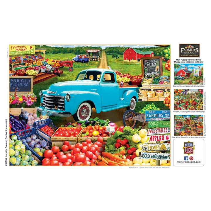 MasterPieces Farmers Market 750 Piece Jigsaw Puzzle 18x24 Eco-Friendly Chipboard Image 4