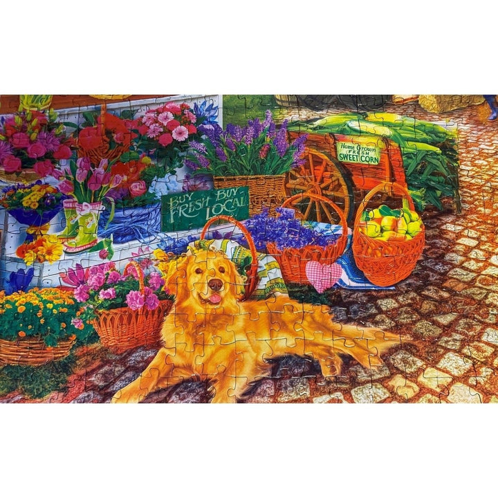 MasterPieces Farmers Market 750 Piece Jigsaw Puzzle 18x24 Recycled Material Image 6