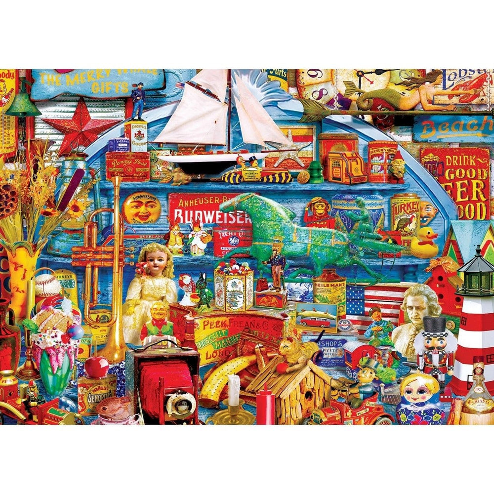 MasterPieces 1000 Piece Flashbacks Antiques Jigsaw Puzzle 19.25 x 26.75 Inch Image 2