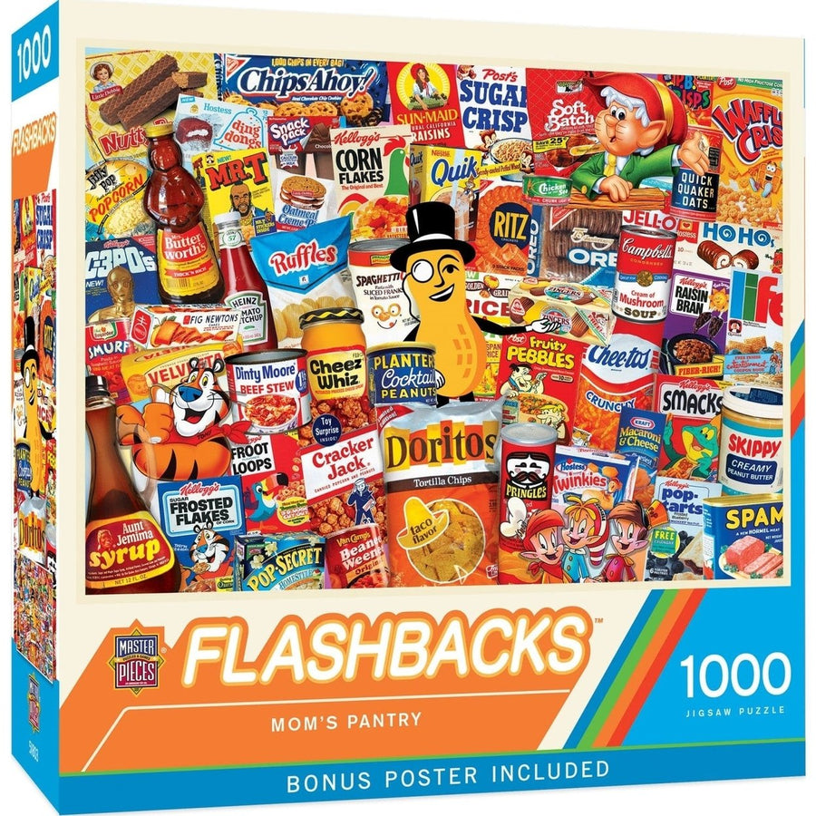 MasterPieces Flashbacks Moms Pantry 1000 Piece Jigsaw Puzzle 19.25x26.75 Image 1