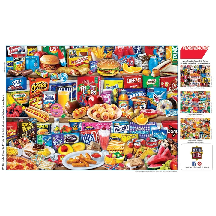 MasterPieces 1000 Piece Flashbacks Kids Favorite Foods Jigsaw Puzzle 19.25x26.75 Image 4