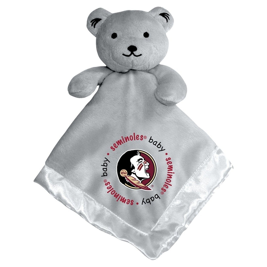 Florida State Seminoles Security Bear Gray Soft Plush 14in Baby Fan Stuffed Toy Image 1