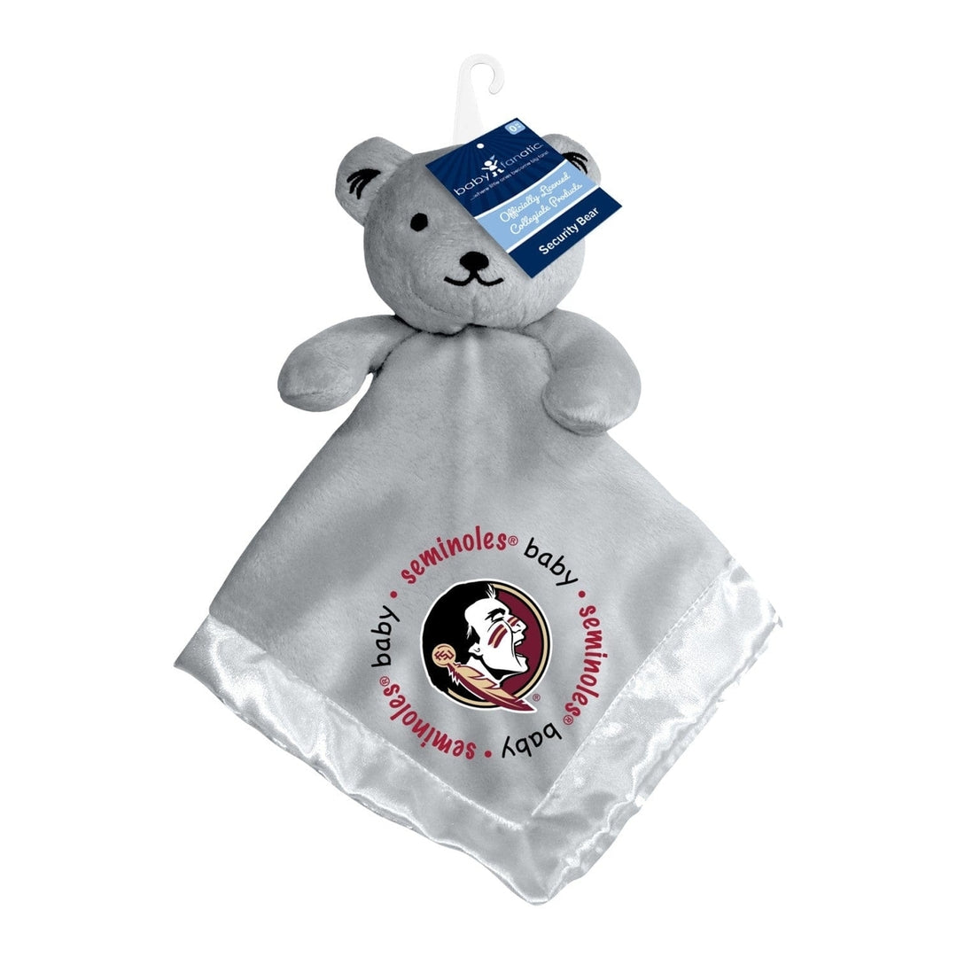 Florida State Seminoles Security Bear Gray Soft Plush 14in Baby Fan Stuffed Toy Image 2