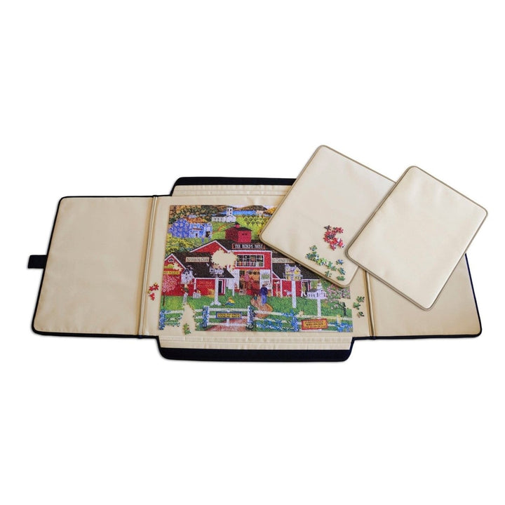 MasterPieces Folding Travel Puzzle Table Mat 23x32 Fabric Portfolio Jumbo Image 1