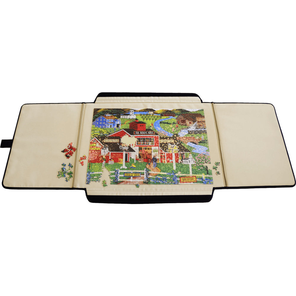 MasterPieces Folding Travel Puzzle Table Mat 23x32 Fabric Portfolio Jumbo Image 2