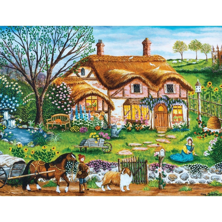 MasterPieces 12 Pack Folk Art Jigsaw Puzzle Bundle 100 300 500 Pieces Recycled Image 4