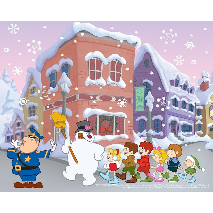 Frosty the Snowman 4-Pack 100 Piece Kids Jigsaw Puzzles 8x10 Holiday Fun Image 4