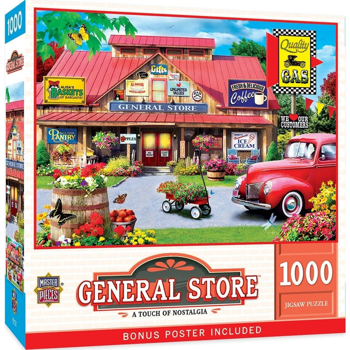 MasterPieces 1000 Piece Jigsaw Puzzle General Store 19.25x26.75 Recycled Material Image 1