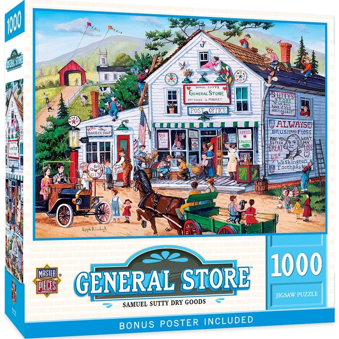 MasterPieces 1000 Piece Jigsaw Puzzle General Store Samuel Sutty 19.25x26.75 Image 1