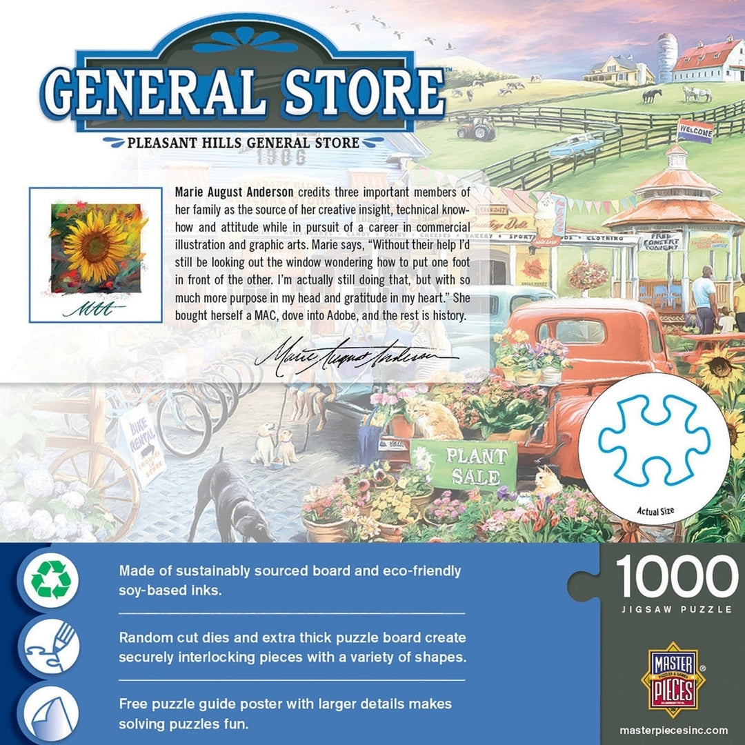 Pleasant Hills 1000 Piece Jigsaw Puzzle General Store Scenic Design Fun Activity Image 3