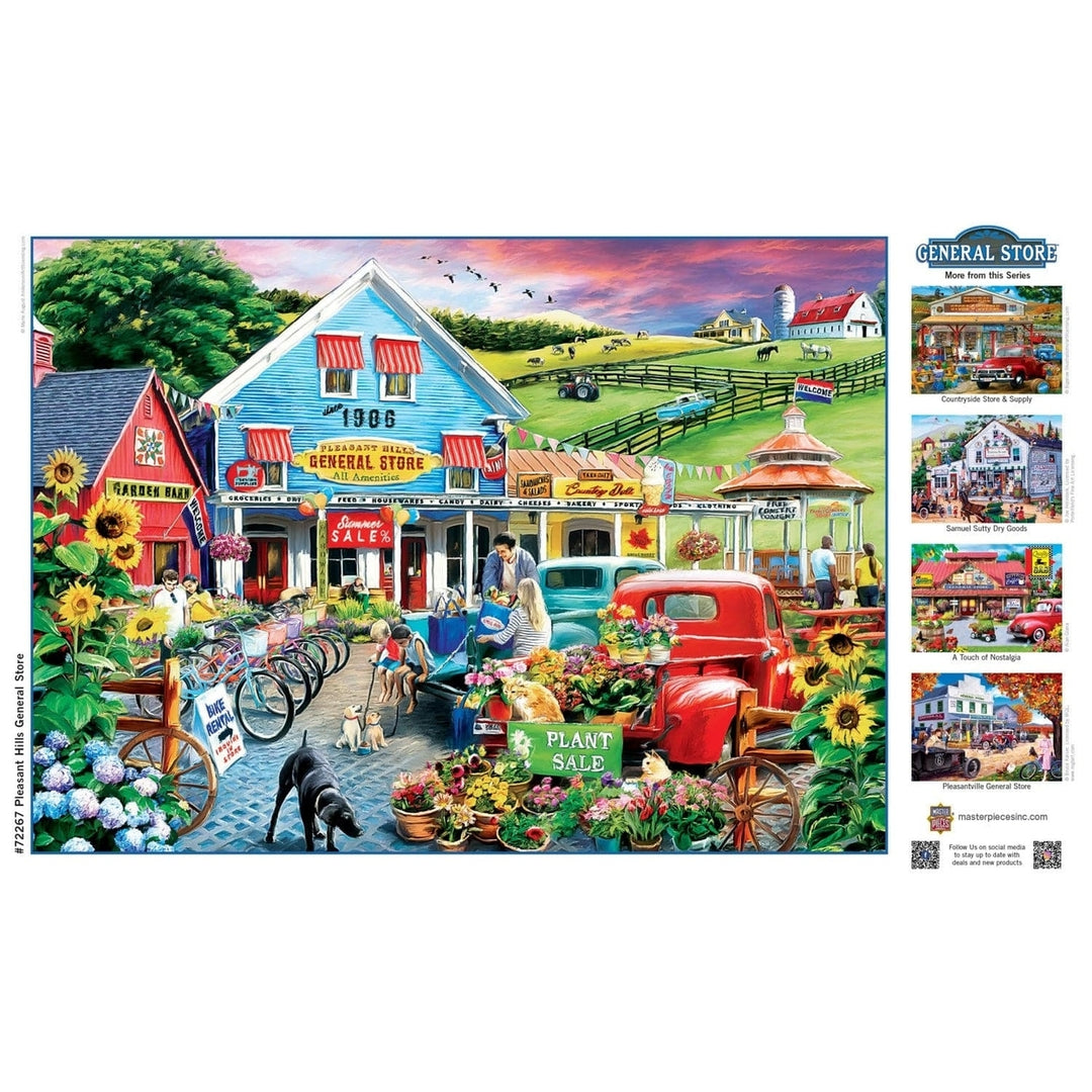 Pleasant Hills 1000 Piece Jigsaw Puzzle General Store Scenic Design Fun Activity Image 4