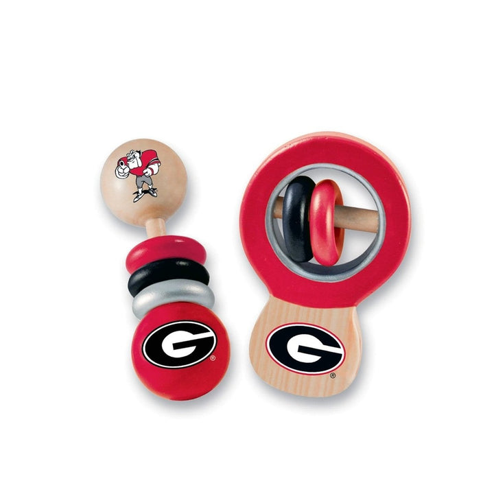 Georgia Bulldogs - Baby Rattles 2-Pack Image 1