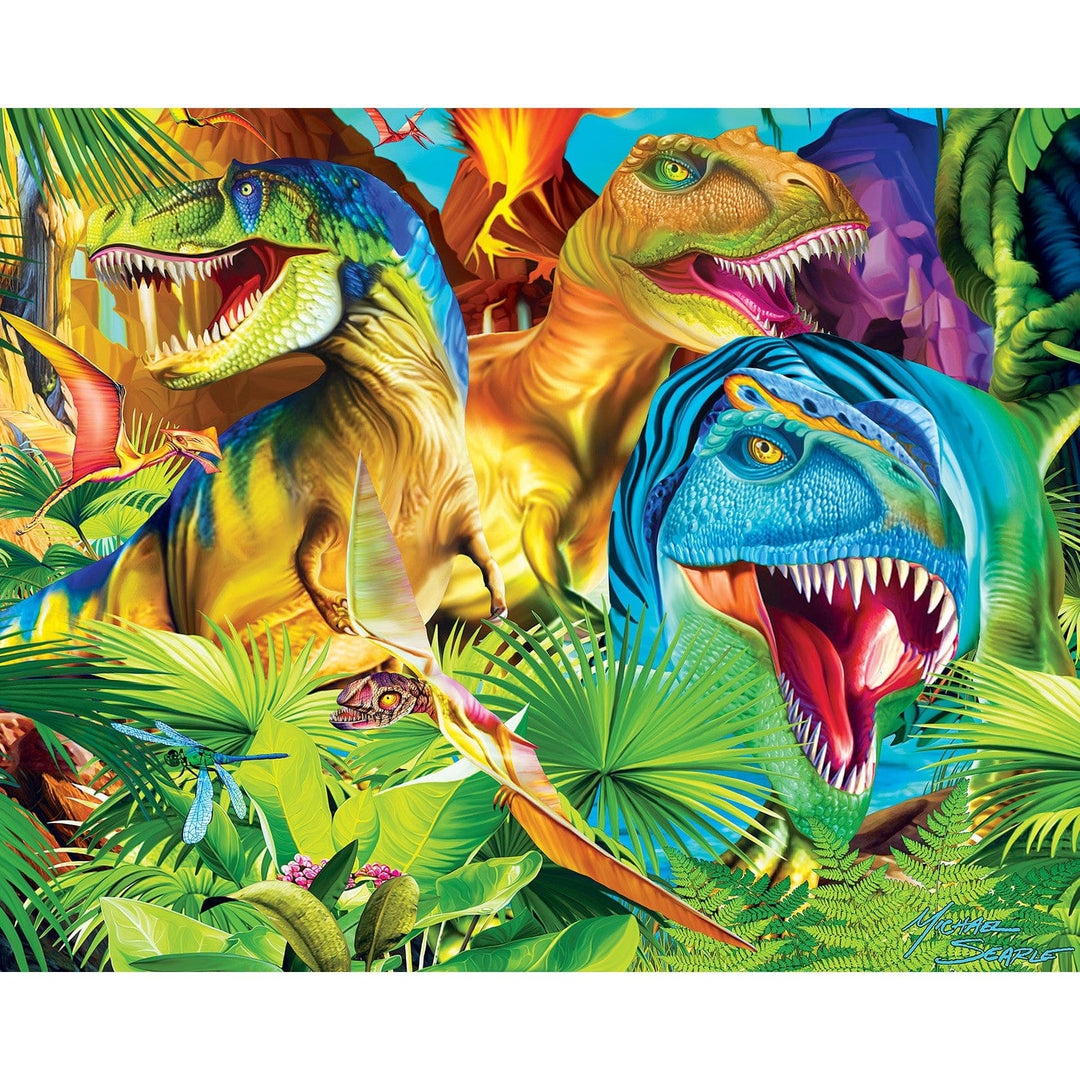 MasterPieces Glow in the Dark Jigsaw Puzzles 100 Piece 4 Pack Kids V2 Image 3