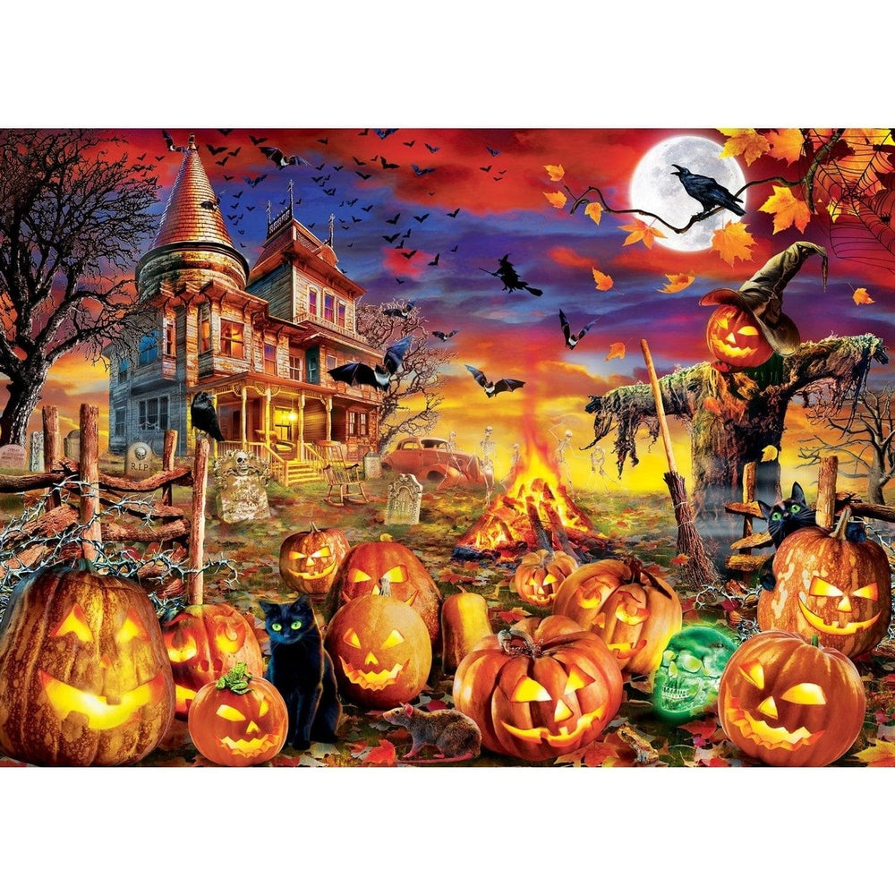 MasterPieces Glow in the Dark Halloween 500 Piece Jigsaw Puzzle 15x21 Recycled Image 2