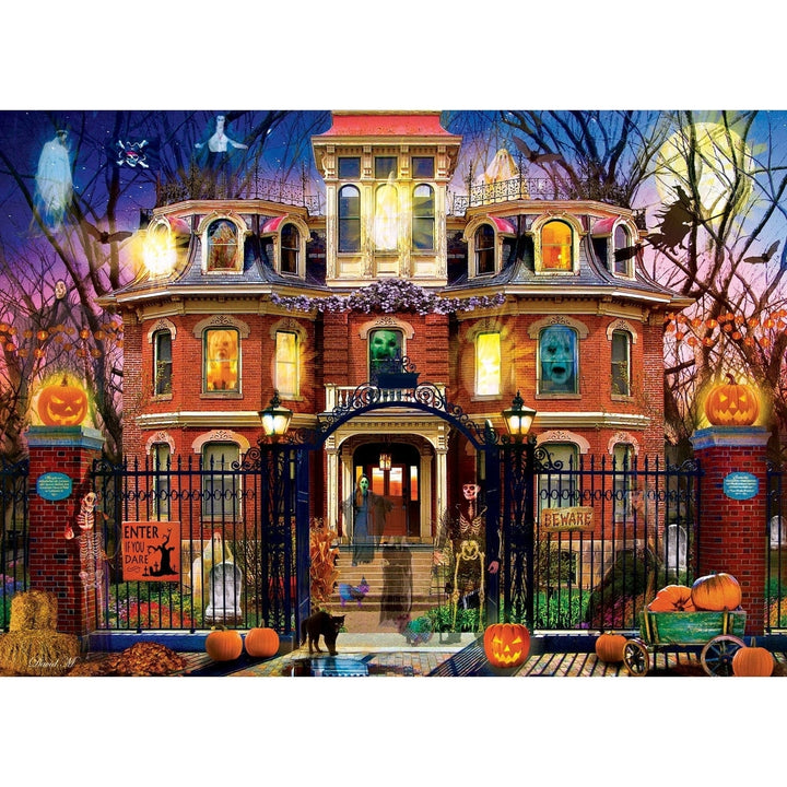 MasterPieces Glow in the Dark Haunted House 1000 Piece Jigsaw Puzzle Image 2