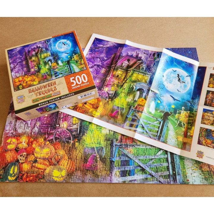 MasterPieces Glow in the Dark Halloween Terrors 500 Piece Jigsaw Puzzle Image 6