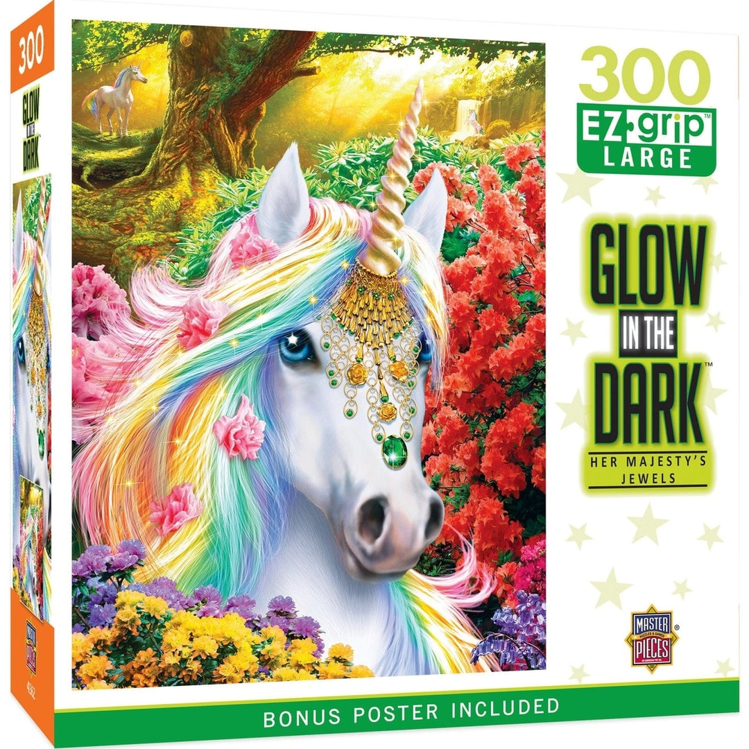 Glow in the Dark - Her Majestys Jewels 300 Piece EZ Grip Jigsaw Puzzle Image 1