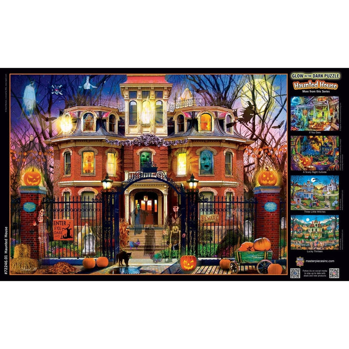 MasterPieces Glow in the Dark Haunted House 1000 Piece Jigsaw Puzzle Image 4