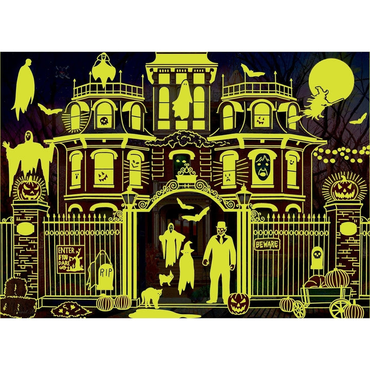 MasterPieces Glow in the Dark Haunted House 1000 Piece Jigsaw Puzzle Image 4