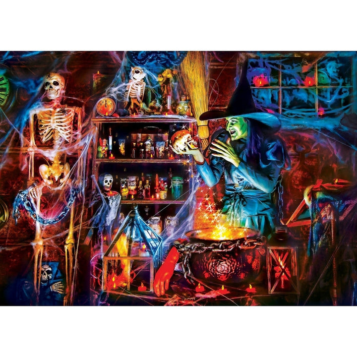 MasterPieces Glow in the Dark 500 Piece Halloween Jigsaw Puzzle 15x21 Inches Image 2