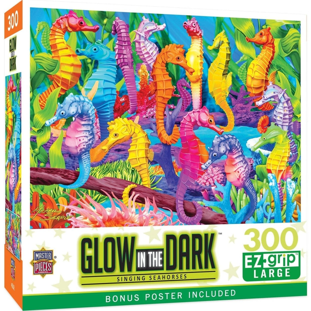 Glow in the Dark - Singing Seahorses 300 Piece EZ Grip Jigsaw Puzzle Image 1