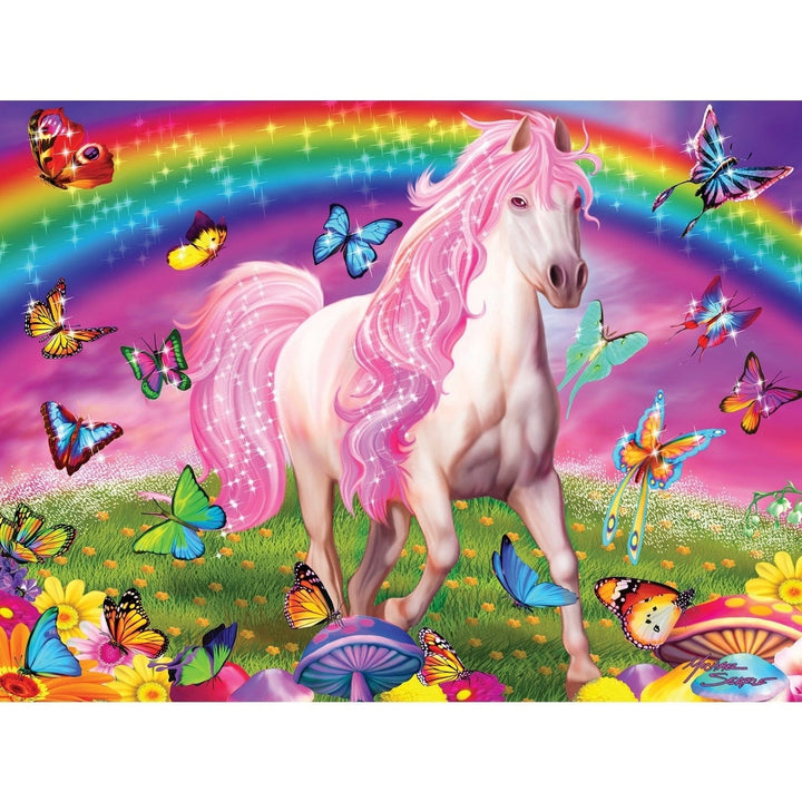 MasterPieces 300PC Glow in the Dark Rainbow World EZ Grip Jigsaw Puzzle 18x24 Image 2