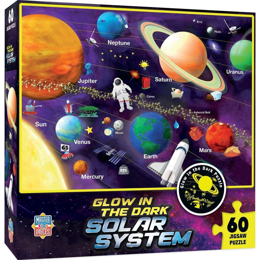 Glow in the Dark - Solar System 60 Piece Jigsaw Puzzle Image 1