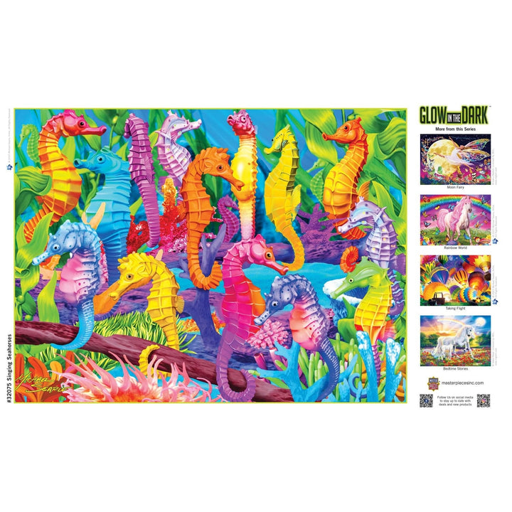 Glow in the Dark - Singing Seahorses 300 Piece EZ Grip Jigsaw Puzzle Image 4