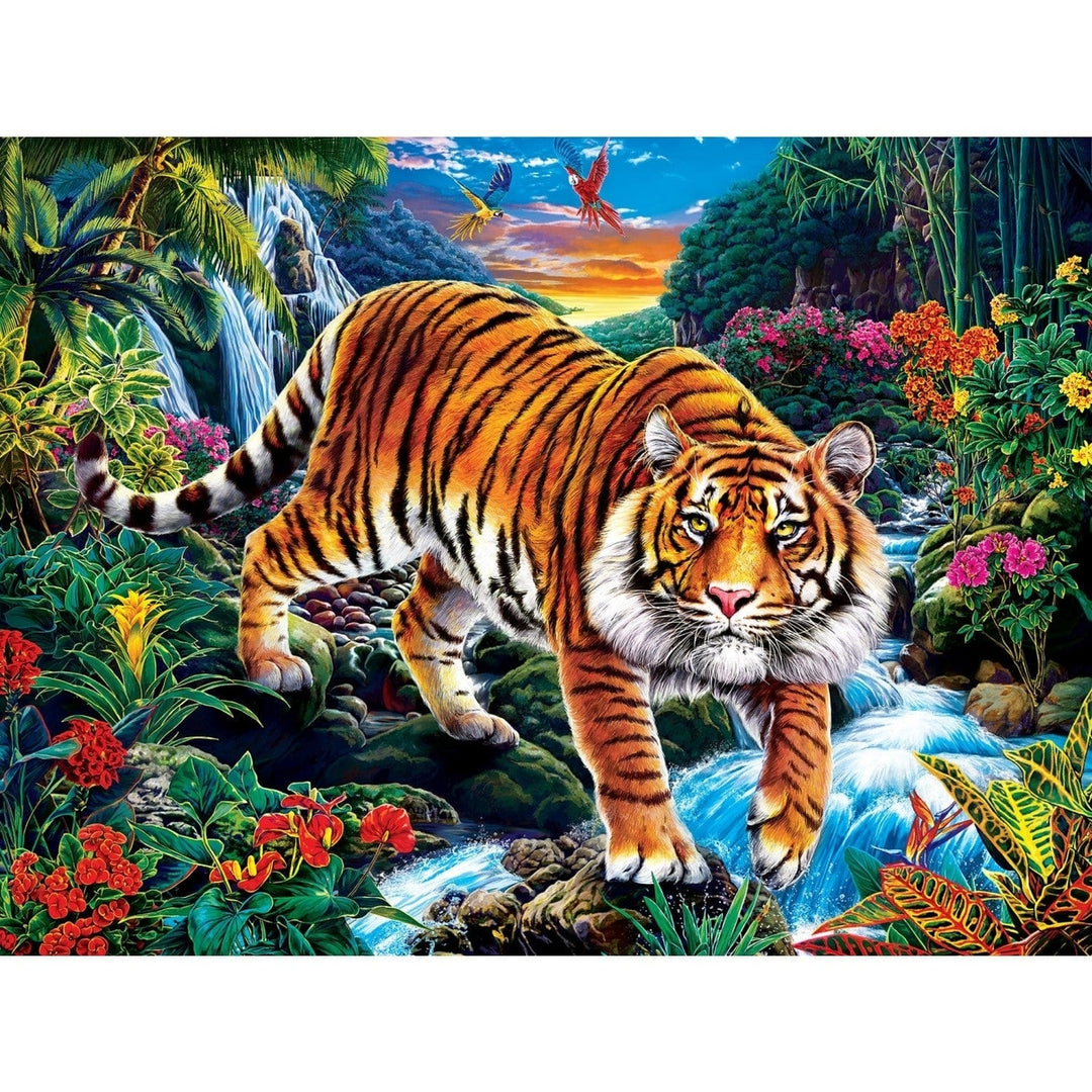 MasterPieces Glow in the Dark 300 Piece EZ Grip Jigsaw Puzzle Jungle Scene Image 2