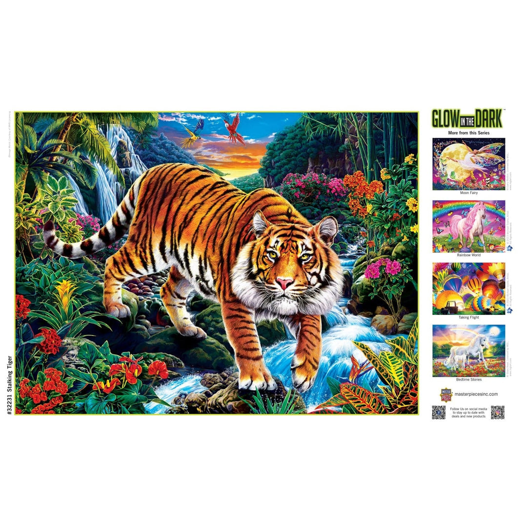 MasterPieces Glow in the Dark 300 Piece EZ Grip Jigsaw Puzzle Jungle Scene Image 4