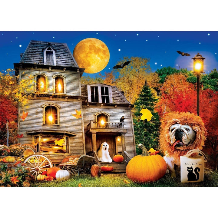 MasterPieces Glow in the Dark Halloween Puzzle 500 Piece 15x21 Recycled Material Image 2