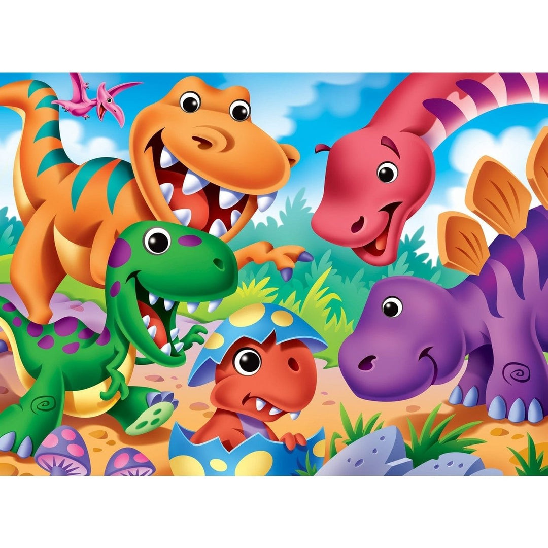 Googly Eyes Dinosaur 48 Piece Kids Puzzle Interactive Colorful Jigsaw Fun Ages 4+ Image 2