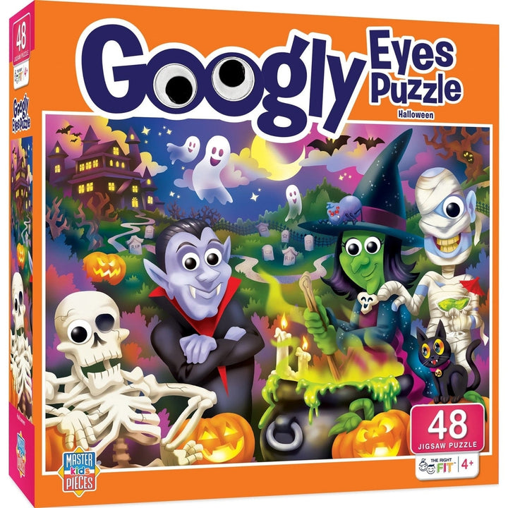 Googly Eyes Freaky Friends 48 Piece Jigsaw Puzzle 19x14 Inches Ages 4+ Image 1