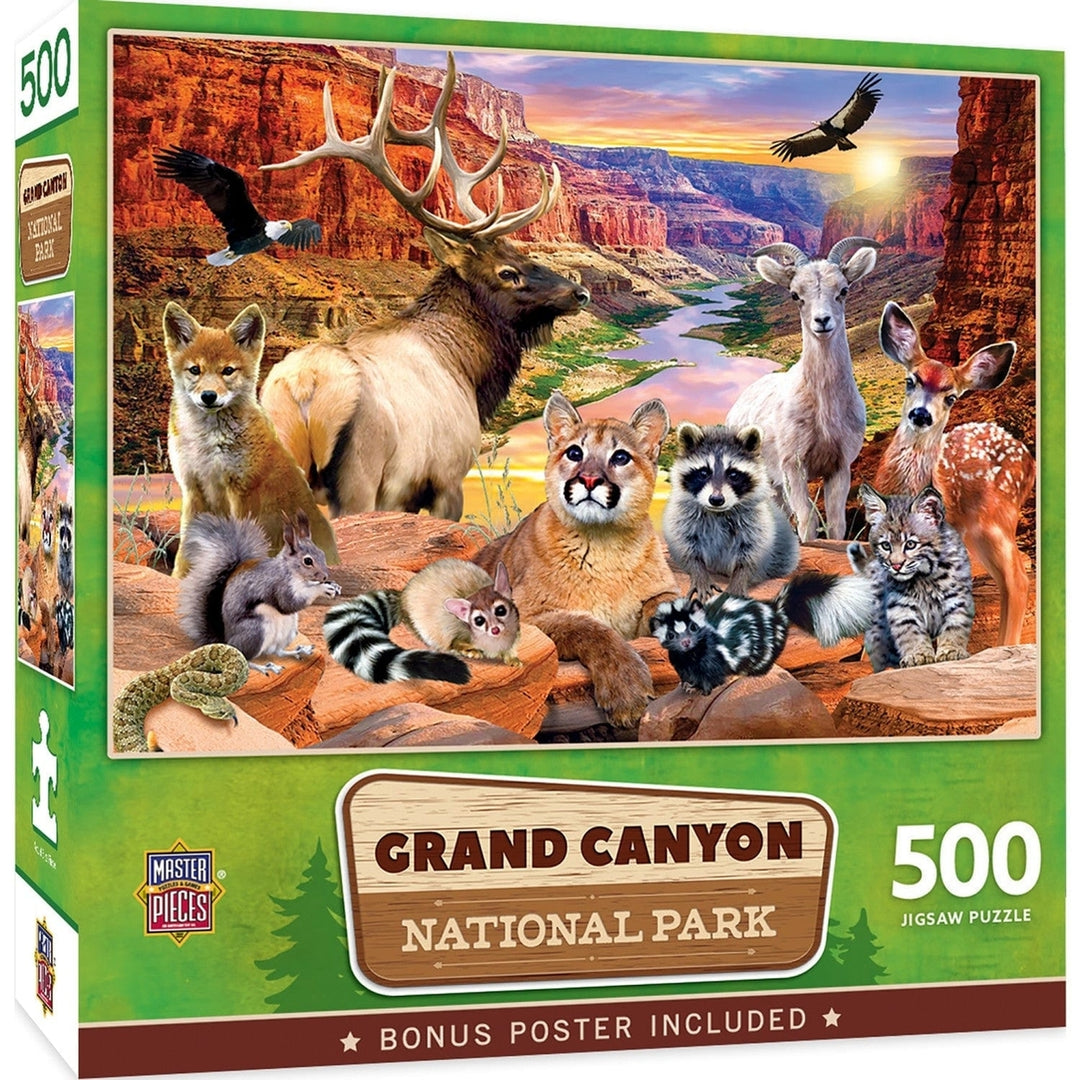 Grand Canyon National Park 500 Piece Jigsaw Puzzle Eco-Friendly Premium Quality Image 1