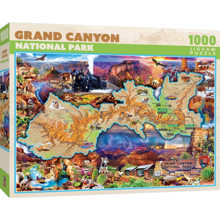 Grand Canyon National Park 1000 Piece Puzzle Masterpieces Recycled Board Image 1