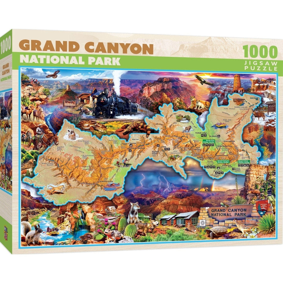 Grand Canyon National Park 1000 Piece Puzzle Masterpieces Recycled Board Image 1