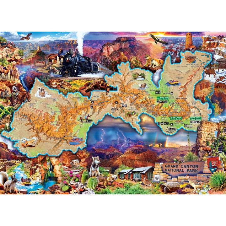 Grand Canyon National Park 1000 Piece Puzzle Masterpieces Recycled Board Image 2