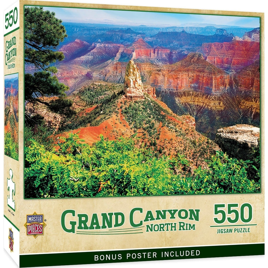 MasterPieces 550 Piece Grand Canyon North Rim Jigsaw Puzzle 18x24 USA Made Image 1