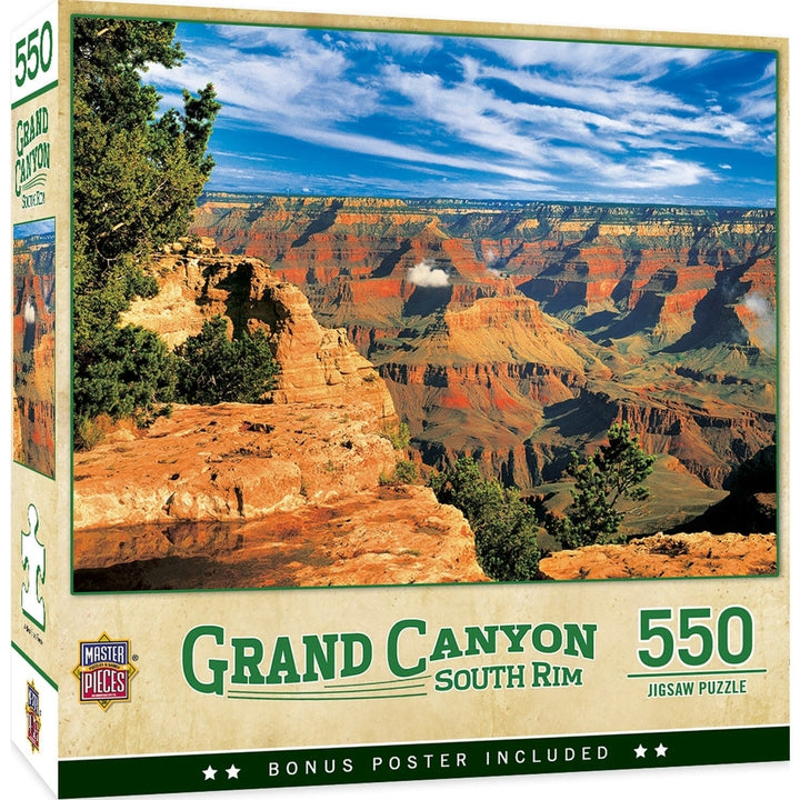 MasterPieces Grand Canyon South Rim 550 Piece Jigsaw Puzzle 18x24 inches Image 1