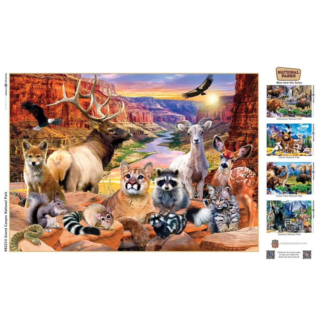 Grand Canyon National Park 500 Piece Jigsaw Puzzle Eco-Friendly Premium Quality Image 4