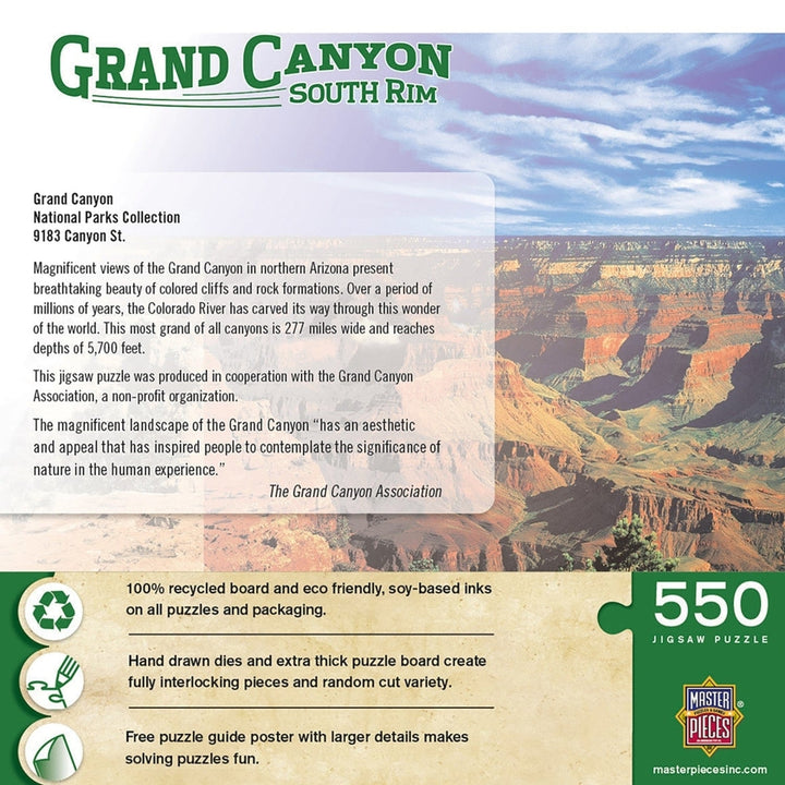 MasterPieces Grand Canyon South Rim 550 Piece Jigsaw Puzzle 18x24 inches Image 3