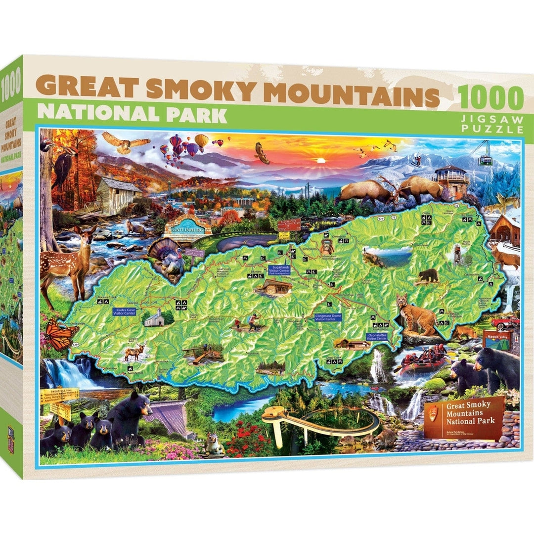 Great Smoky Mountains 1000 Piece Jigsaw Puzzle Masterpieces National Parks Image 1