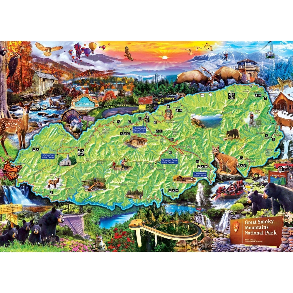 Great Smoky Mountains 1000 Piece Jigsaw Puzzle Masterpieces National Parks Image 2