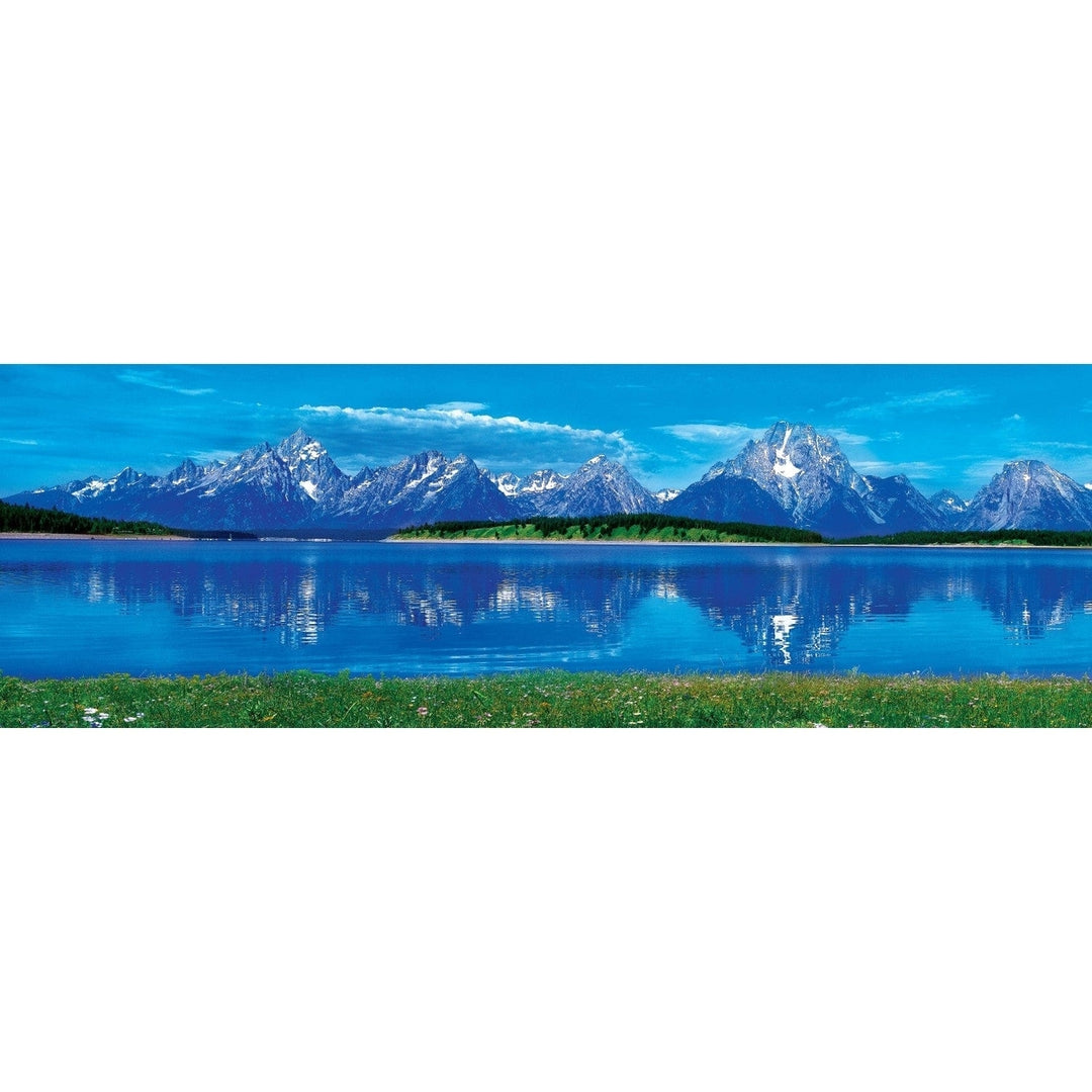 American Vista Grand Teton 1000 Piece Panoramic Jigsaw Puzzle Nature Scene Image 2