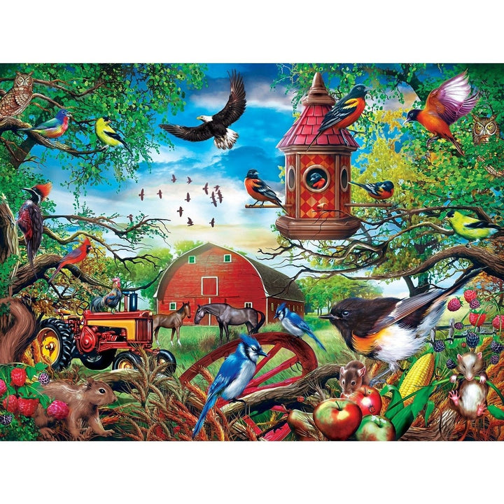 MasterPieces Green Acres 300 Piece EZ Grip Jigsaw Puzzle Farm Animals 18x24 Image 2